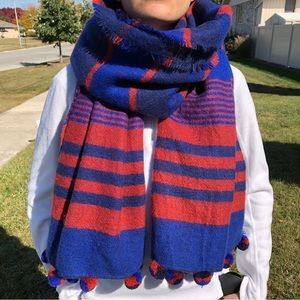Pom Pom Blanket Scarf
